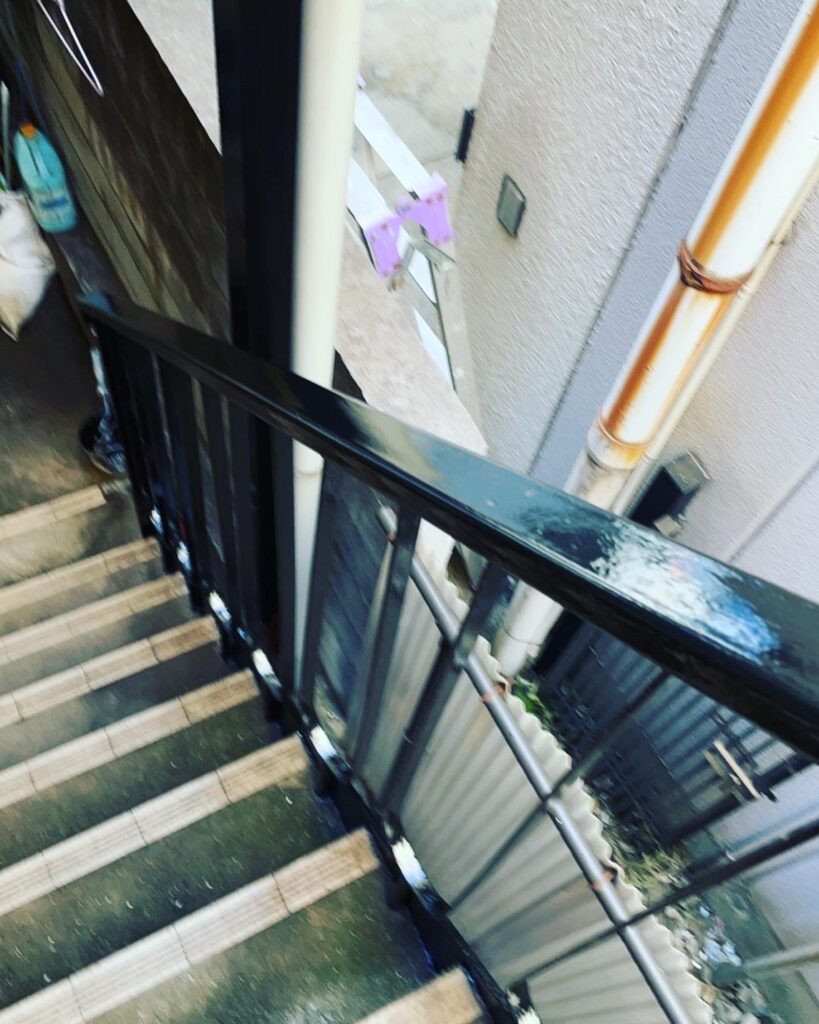 階段塗装工事＋ドア取替工事